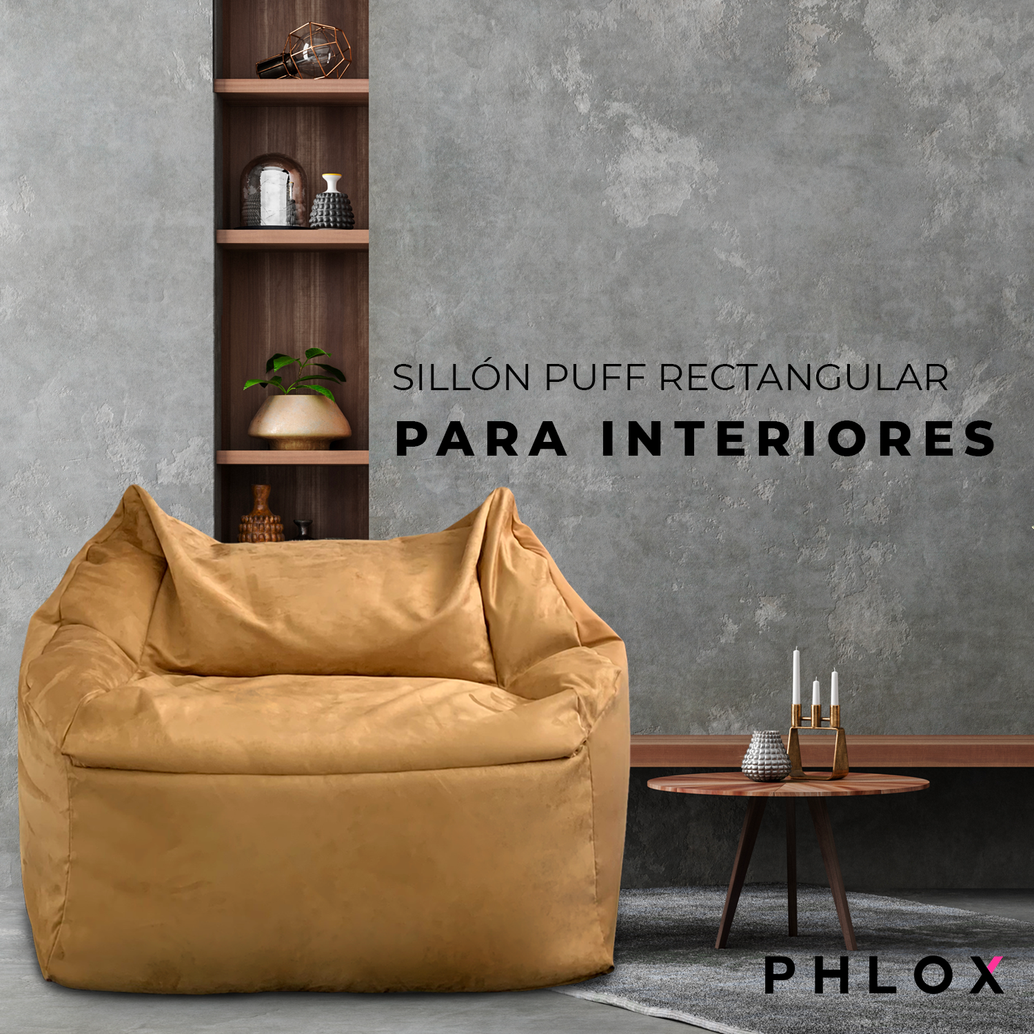 Puff rectangular  PHLOX - Creando espacios de confort