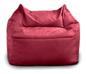 Sillón Puff Rectangular Phlox Puff Grande Individual - Bordó