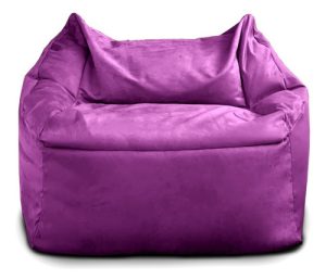 Sillón Puff Rectangular Phlox Puff Grande Individual - Violeta oscuro