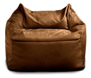 Sillón Puff Rectangular Phlox Puff Grande Individual - Marrón oscuro
