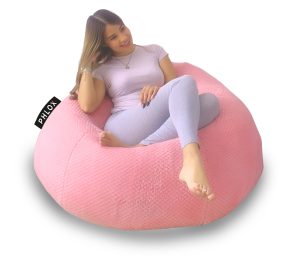 Puff Gigante Puff Sillon Individual Pera Phlox Puf Grande Coral
