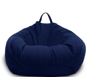 Puff Adulto Sillón Individual Tipo Pera Phlox Puff Grande - Azul marino
