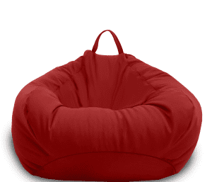 Puff Adulto Sillón Individual Tipo Pera Phlox Puff Grande - Rojo