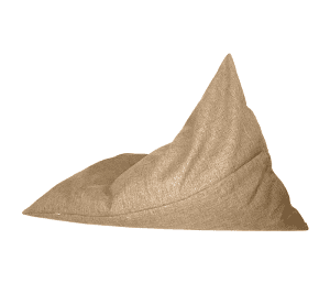 Puff Lounge Sillón Individual Triangular Phlox Puff Grande - Arena