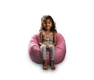 Puff Pequeño Sillón Individual Tipo Pera Phlox Puff Chico Con Relleno