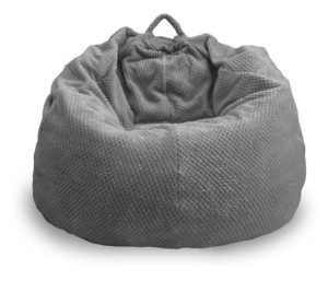 Puff Gigante Puff Sillon Individual Pera Phlox Puf Grande Coral - Gris