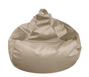 Puff Pequeño Terciopelo Sillón Individual Phlox Puf Chico - Arena