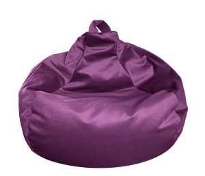 Puff Pequeño Terciopelo Sillón Individual Phlox Puf Chico - Morado