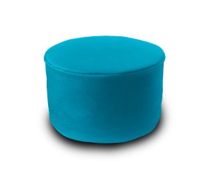 Puff Mini Taburete Descansa Pies Phlox Silla - Azul vinil