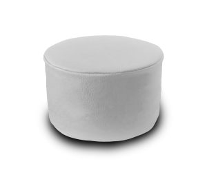 Puff Mini Taburete Descansa Pies Phlox Silla - Blanco vinil