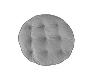 Puff Taburete Grande XL Phlox Sillón - Gris, Si