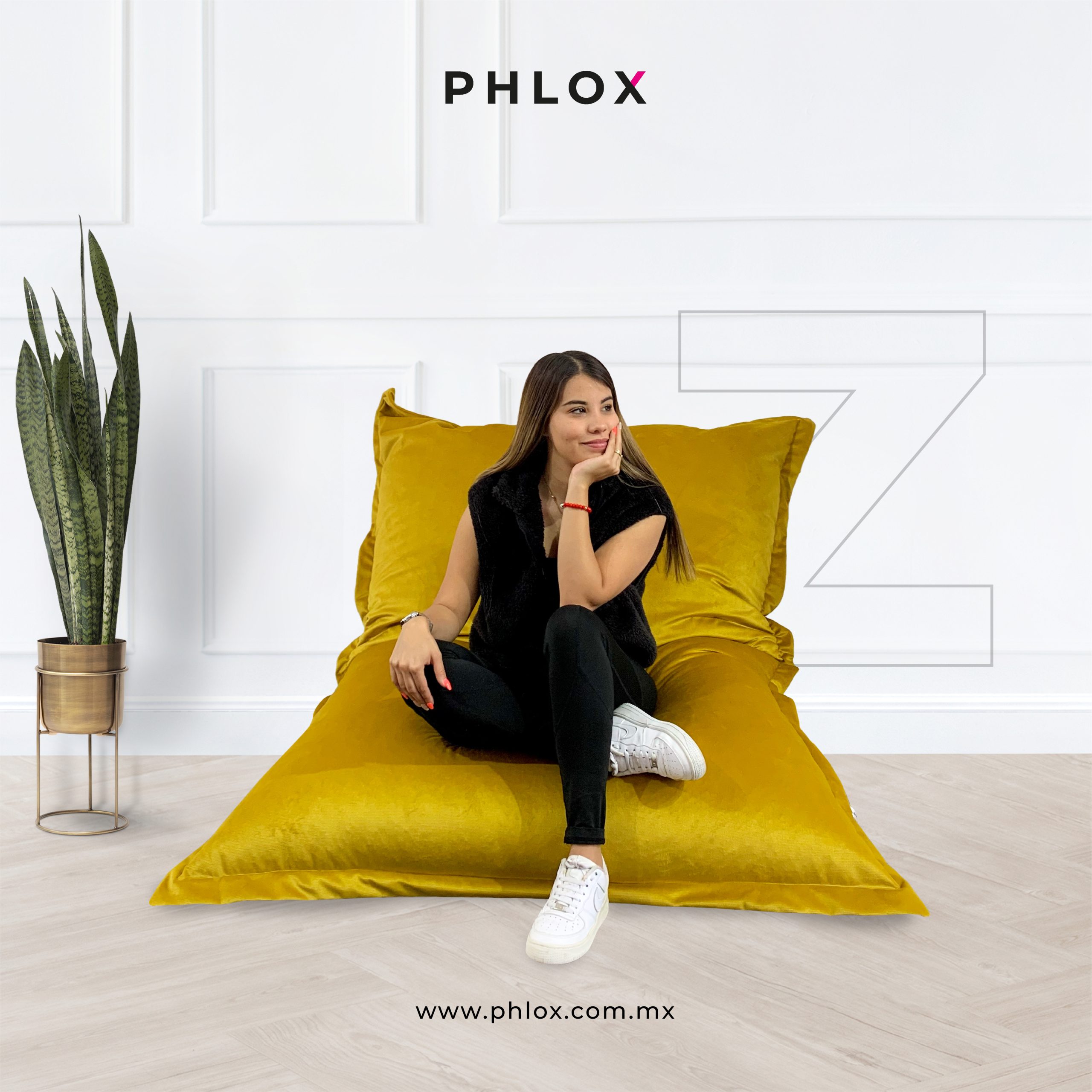 Oxidado eternamente Cuidado Puff Cama Velvet Phlox Puf Zenit Grande | PHLOX - Creando espacios de  confort