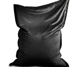 Puff Cama Velvet Phlox Puf Zenit Grande - Negro