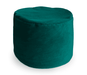 Puff Mini Taburete Descansa Pies Phlox Silla - Esmeralda Velvet