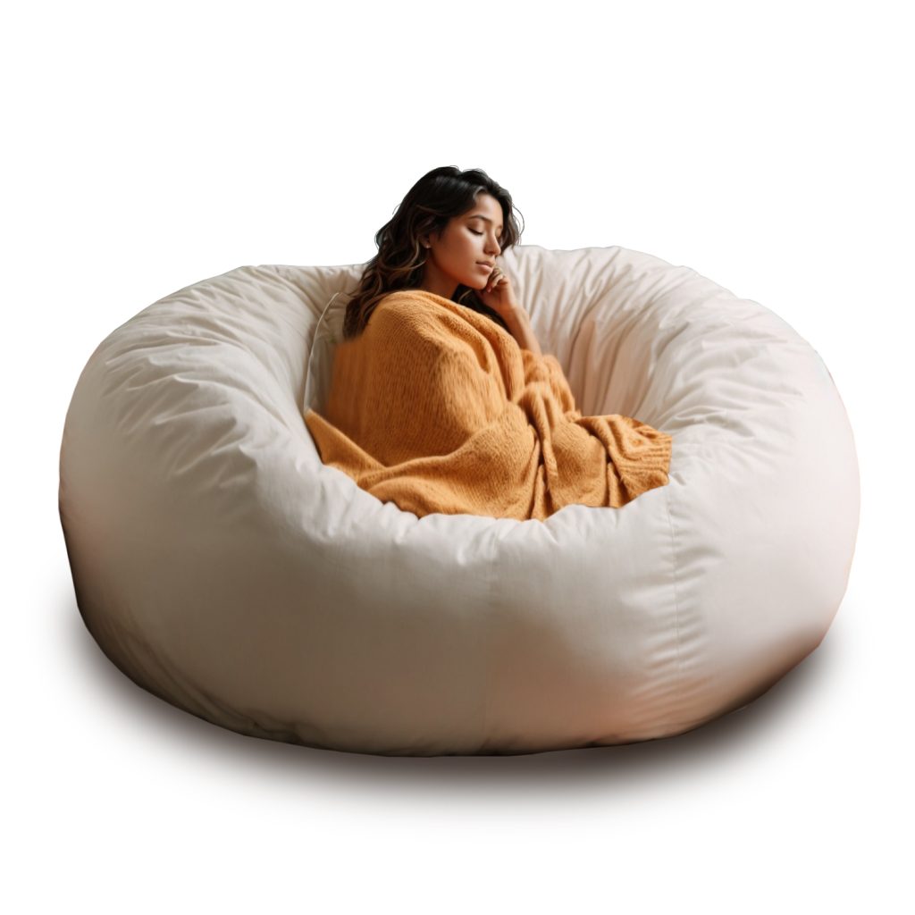 Puff Gigante Pardo Funda Bean Bag Sin Relleno Pera Redondo 2 Metros ...