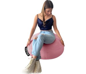 Puff Sillón Suave Individual Phlox Relleno Redondo Polar