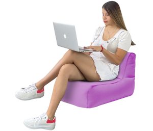 Puff Lazy Bean Bag Individual Para Adolescentes - Rosa