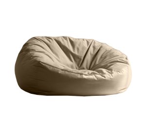 Puff de Piso Sillón Individual Redondo Adulto Phlox - Beige