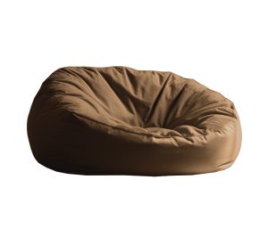 Puff de Piso Sillón Individual Redondo Adulto Phlox - Café