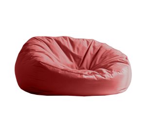 Puff de Piso Sillón Individual Redondo Adulto Phlox - Rojo