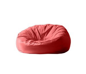 Puff de Piso Sillón Individual Redondo Niños Phlox - Rojo