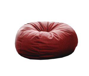 Puff Redondo Mini Sillón Individual Niños Phlox - Rojo